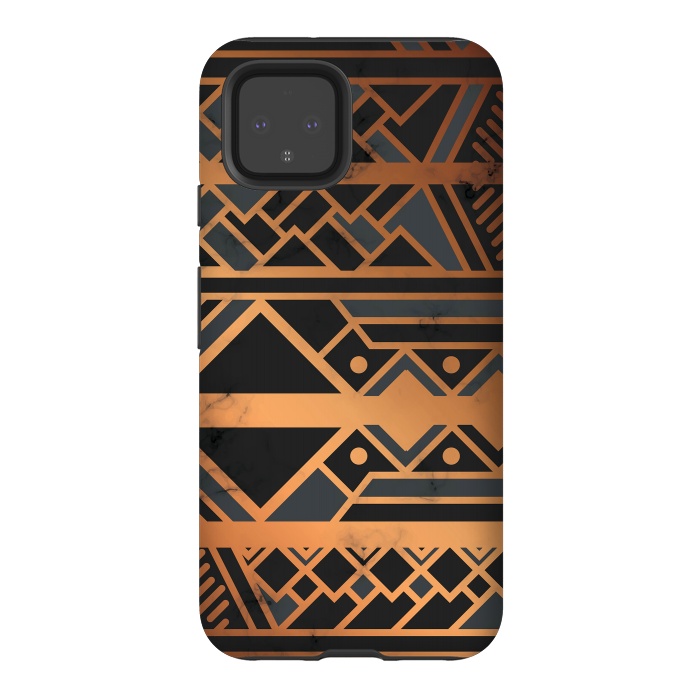 Pixel 4 StrongFit Black and Gold 028 by Jelena Obradovic