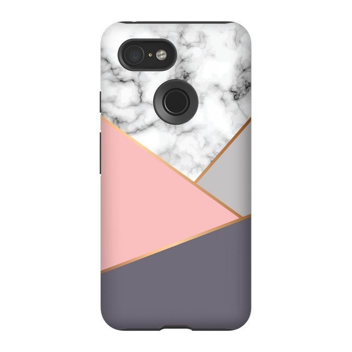 Pixel 3 StrongFit Marble Geometry 033 by Jelena Obradovic