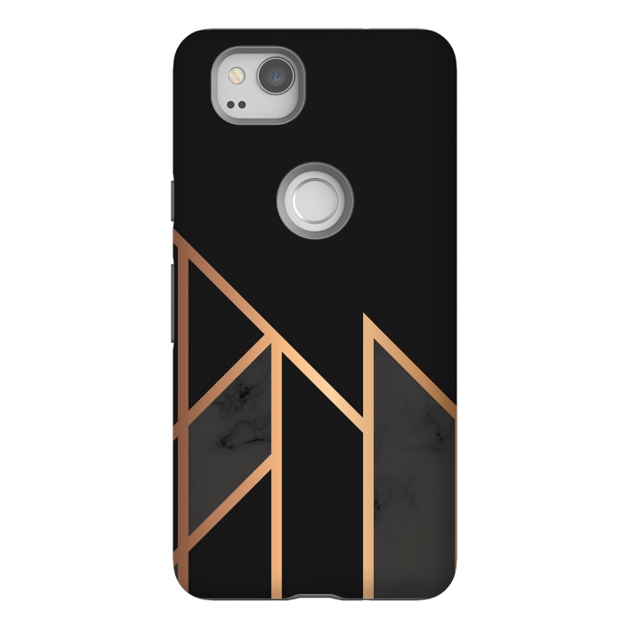 Pixel 2 StrongFit Black and Gold 035 by Jelena Obradovic