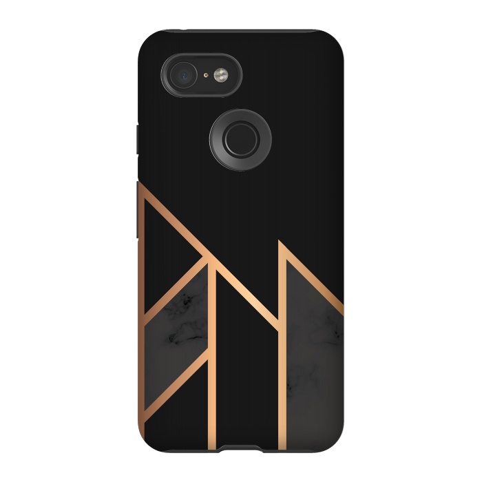 Pixel 3 StrongFit Black and Gold 035 by Jelena Obradovic
