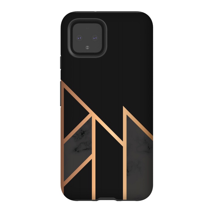 Pixel 4 StrongFit Black and Gold 035 by Jelena Obradovic