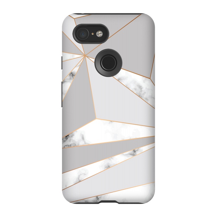 Pixel 3 StrongFit Marble Geometry 044 by Jelena Obradovic