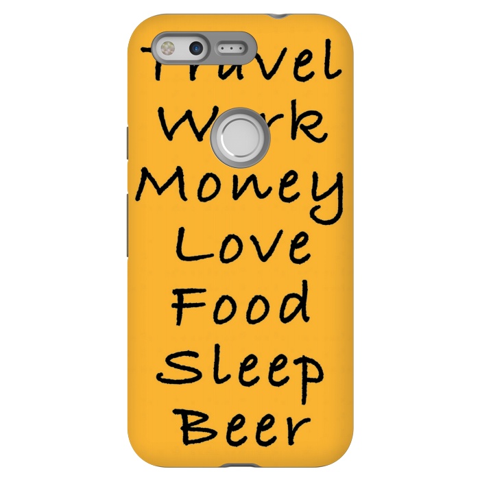 Pixel StrongFit travel work money love food sleep by MALLIKA