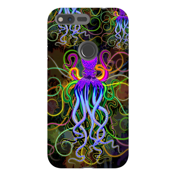 Pixel XL StrongFit Octopus Psychedelic Luminescence by BluedarkArt