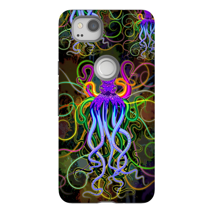 Pixel 2 StrongFit Octopus Psychedelic Luminescence by BluedarkArt