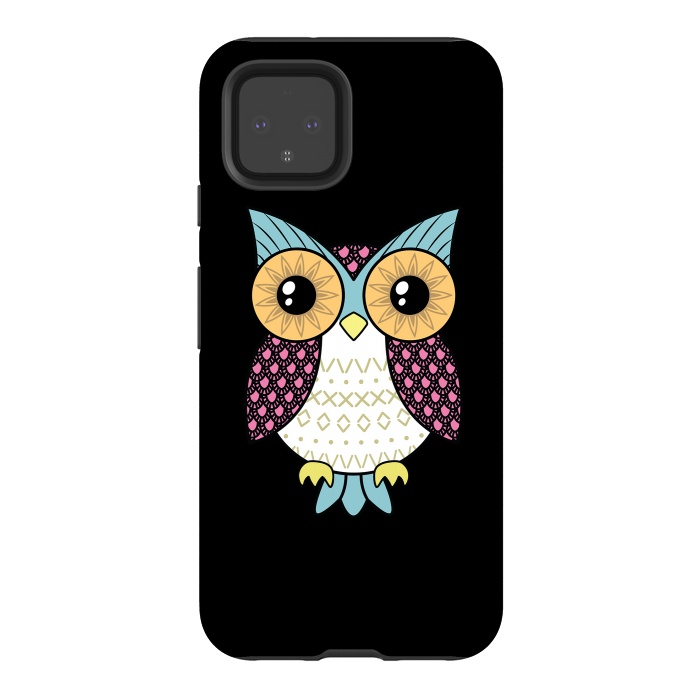 Pixel 4 StrongFit Fancy owl by Laura Nagel