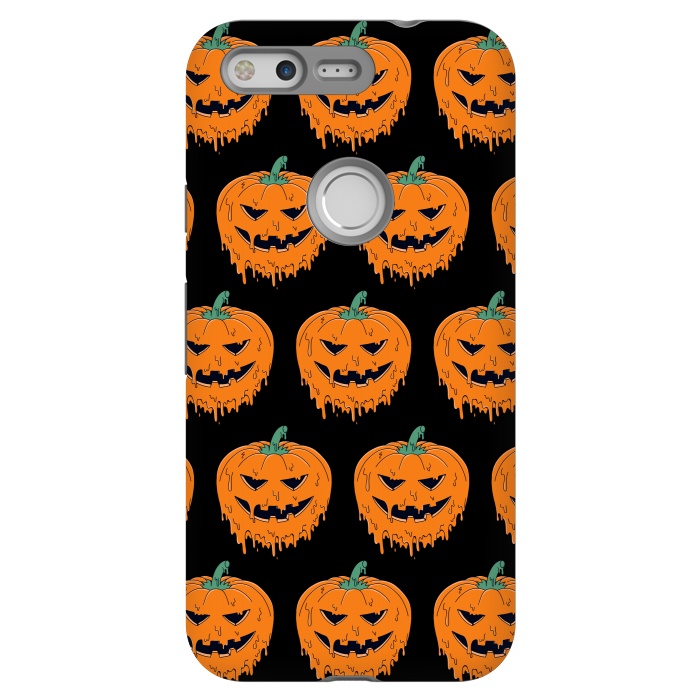 Pixel StrongFit Melted Pumpkin Pattern by Coffee Man