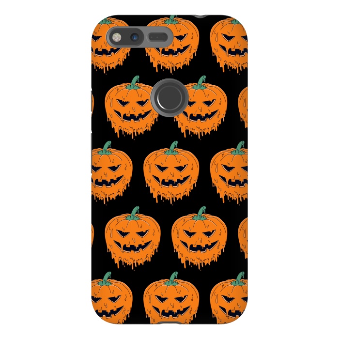Pixel XL StrongFit Melted Pumpkin Pattern by Coffee Man