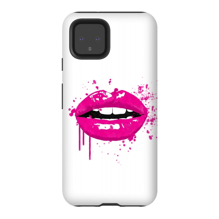 Pixel 4 StrongFit Pink Lips by Alemi
