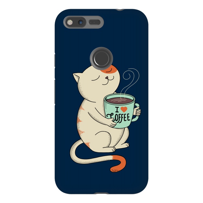 Pixel XL StrongFit Cat and Coffee 2 by Coffee Man