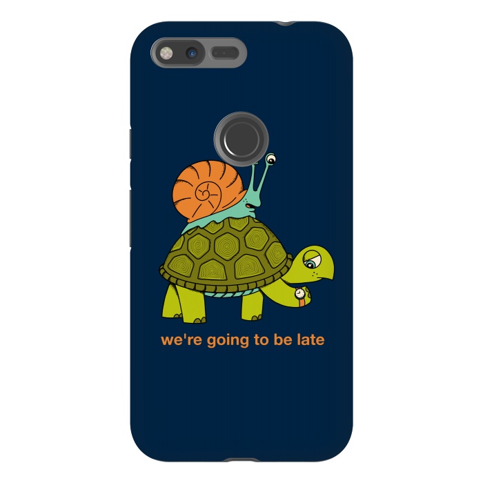 Pixel XL StrongFit Turtle and Snail by Coffee Man