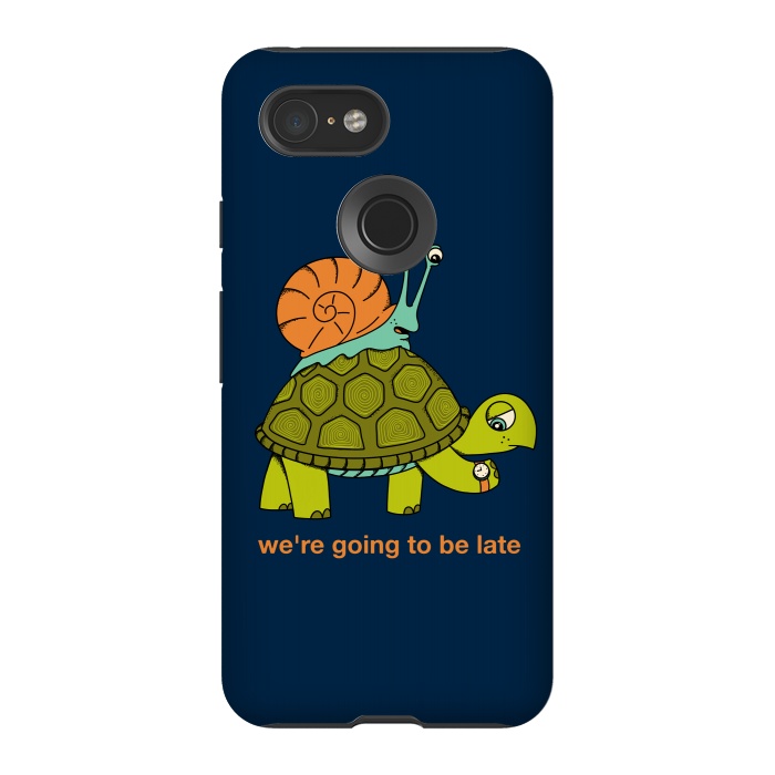 Pixel 3 StrongFit Turtle and Snail by Coffee Man