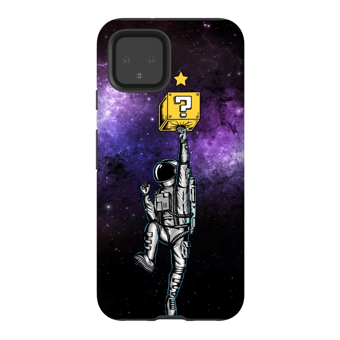Pixel 4 StrongFit Astronaut and Star por Coffee Man