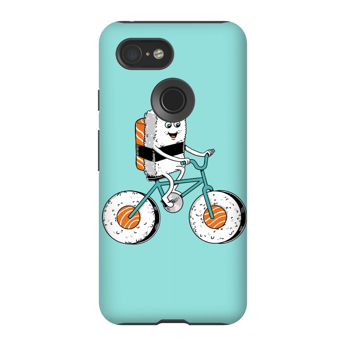 Pixel 3 StrongFit Sushi Bicycle by Coffee Man