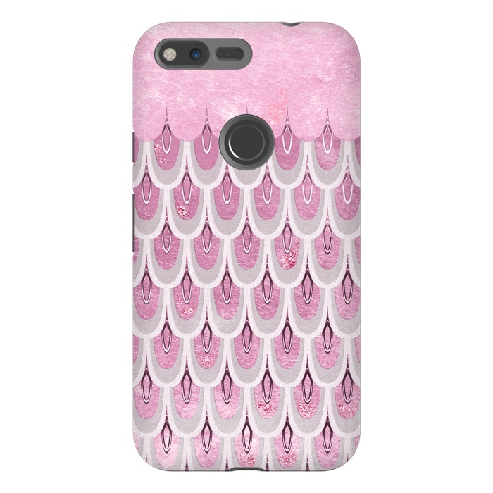 Pixel XL StrongFit Multicolor Pink & Silver Gray Mermaid Scales by  Utart