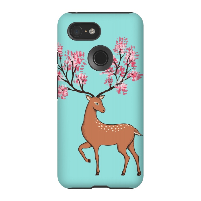 Pixel 3 StrongFit Natural Deer by Coffee Man