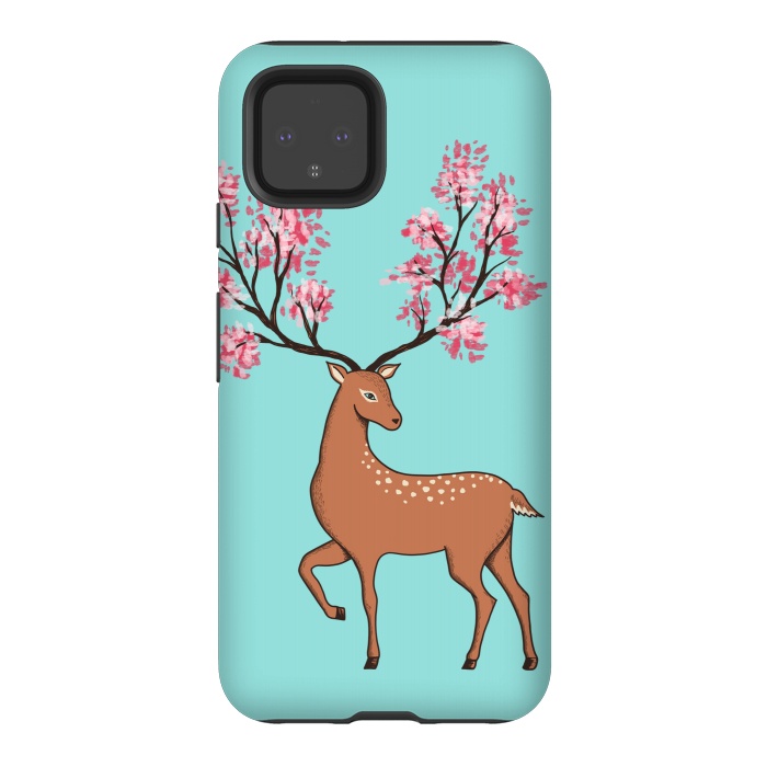 Pixel 4 StrongFit Natural Deer by Coffee Man