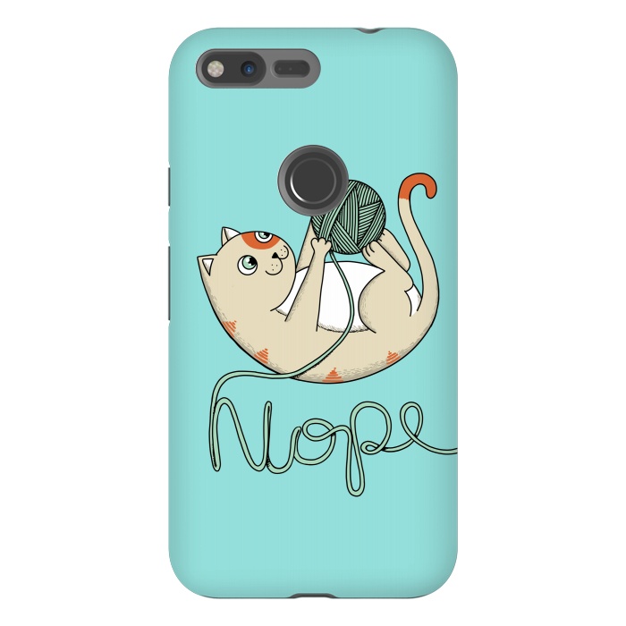 Pixel XL StrongFit Cat nope 2 by Coffee Man