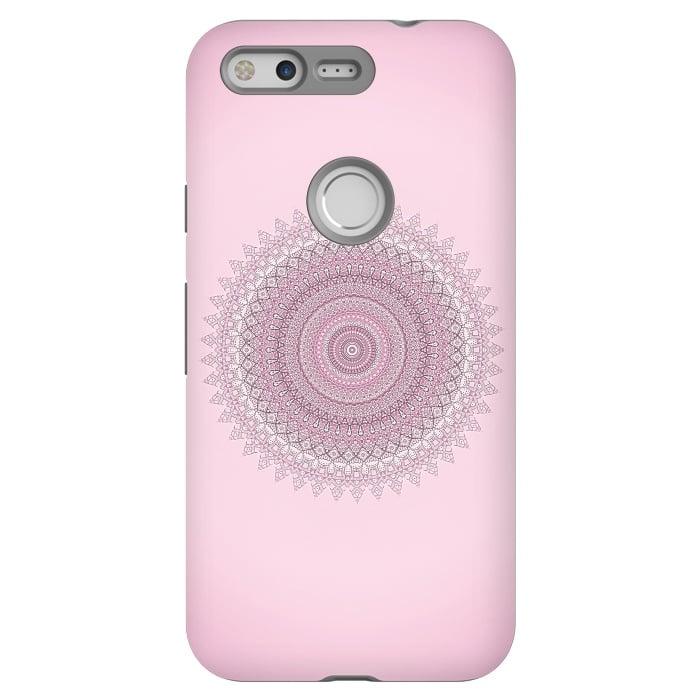 Pixel StrongFit Soft Pink Mandala by Andrea Haase