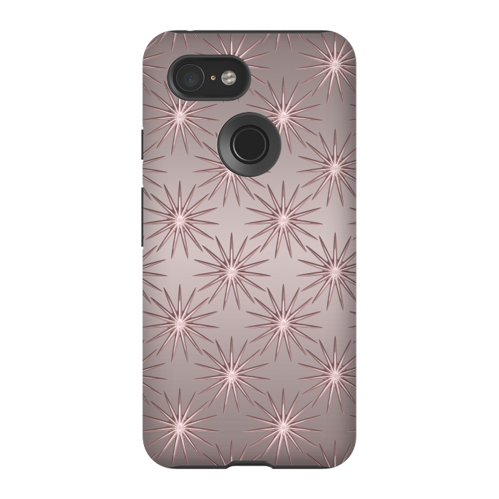 Pixel 3 StrongFit Shimmering Rose Gold Sun  by Andrea Haase