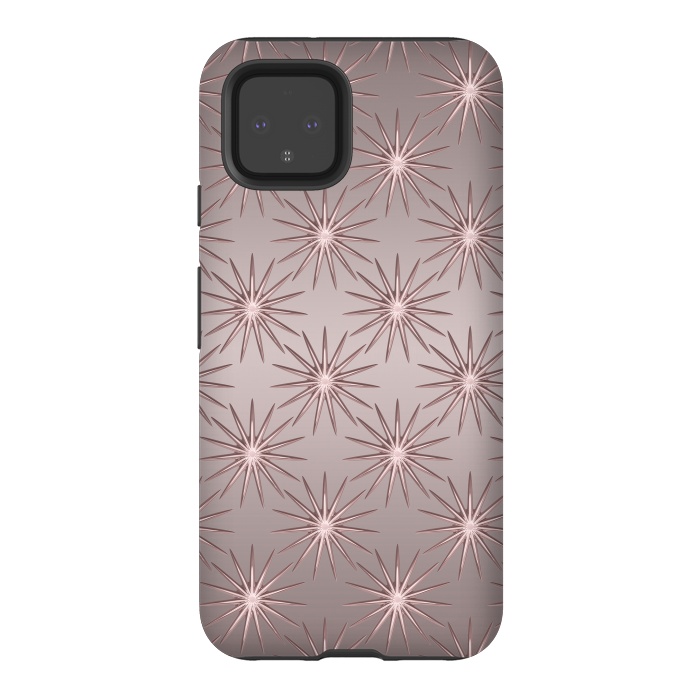 Pixel 4 StrongFit Shimmering Rose Gold Sun  by Andrea Haase