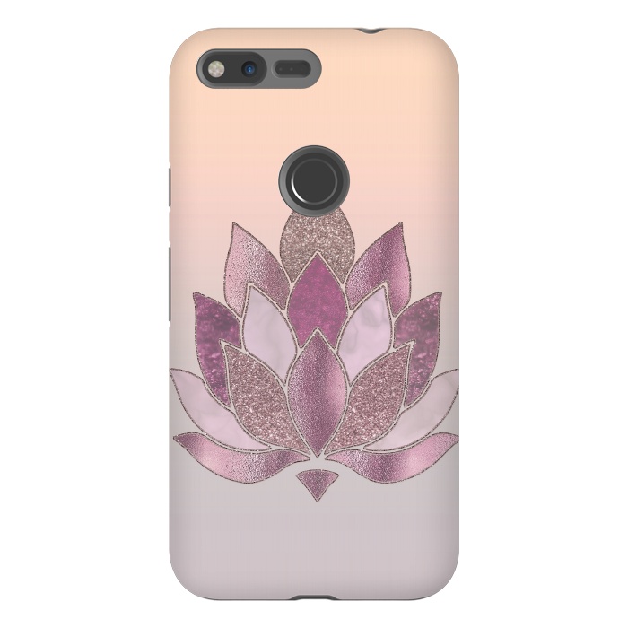 Pixel XL StrongFit Shimmering Lotus Flower Symbol 2 by Andrea Haase