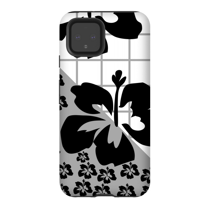 Pixel 4 StrongFit FLORAL PATTERN WITH CHECKS by MALLIKA