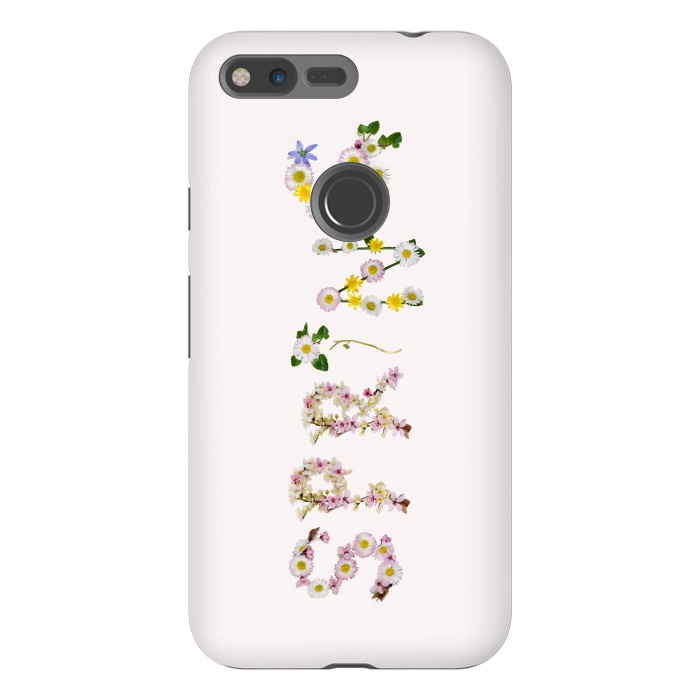 Pixel XL StrongFit Spring - Flower Typography  by  Utart
