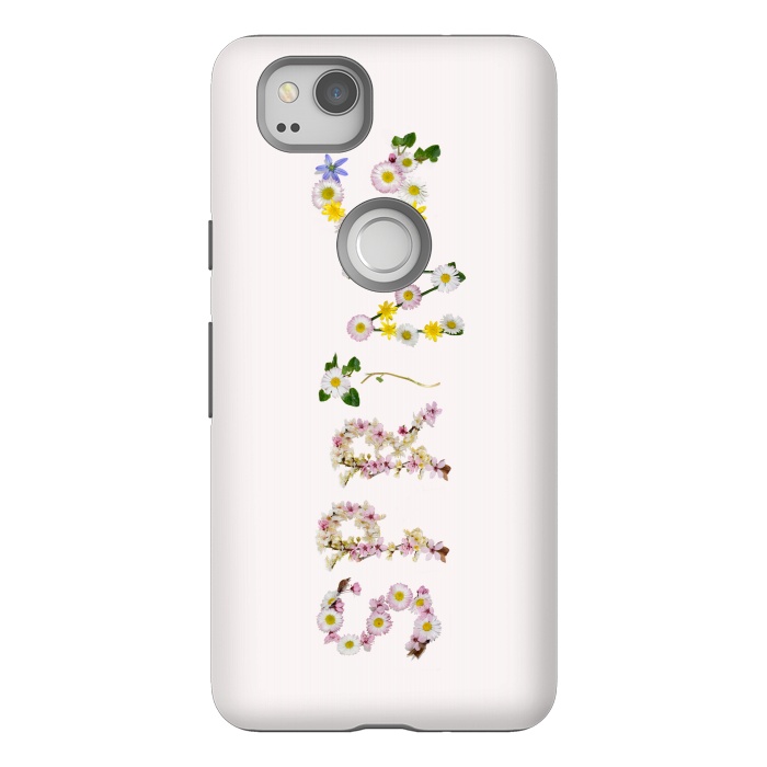 Pixel 2 StrongFit Spring - Flower Typography  by  Utart