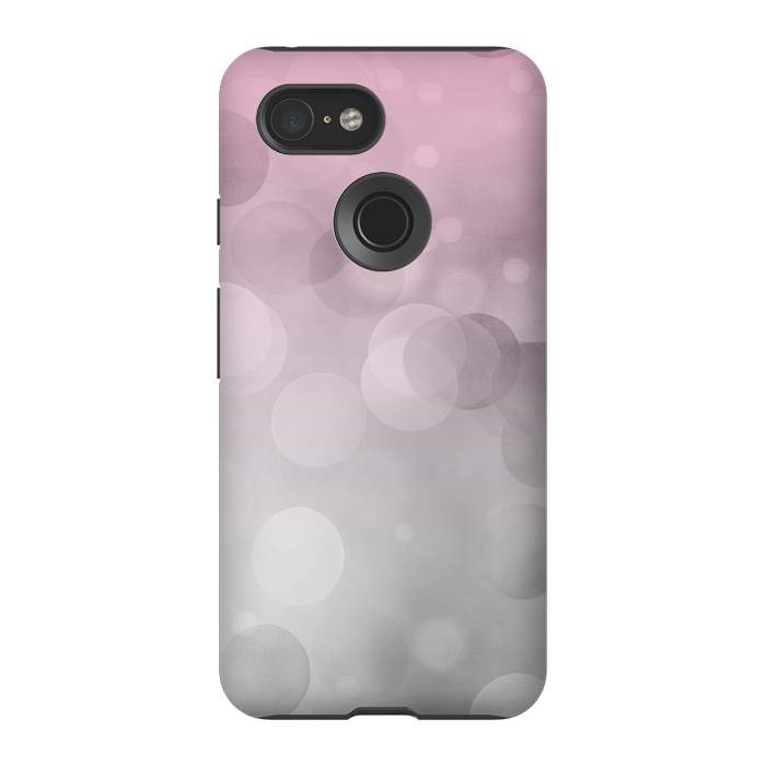 Pixel 3 StrongFit Floating Lense Flares In Grey And Pink by Andrea Haase