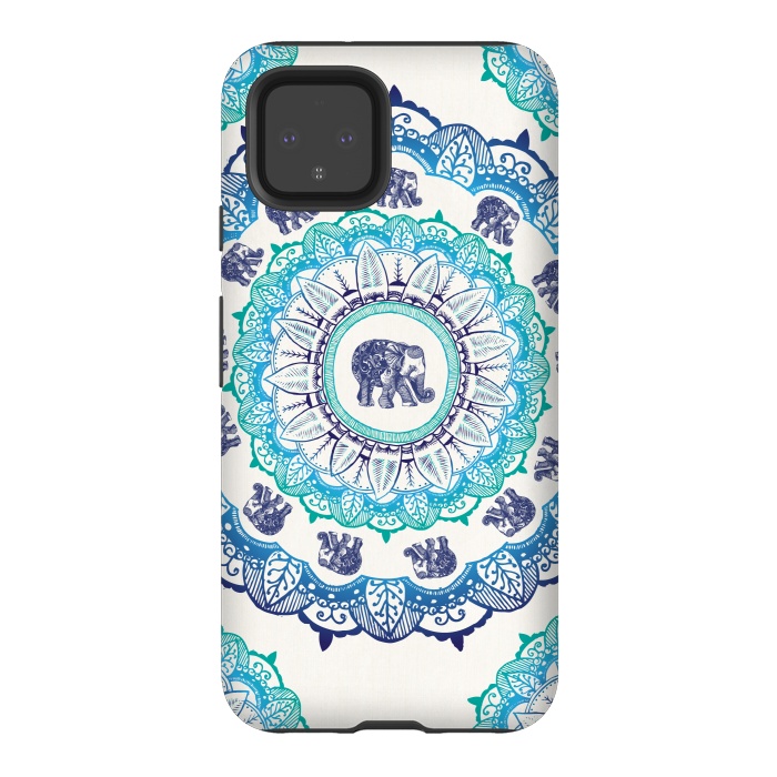 Pixel 4 StrongFit Lucky Elephant  by Rose Halsey