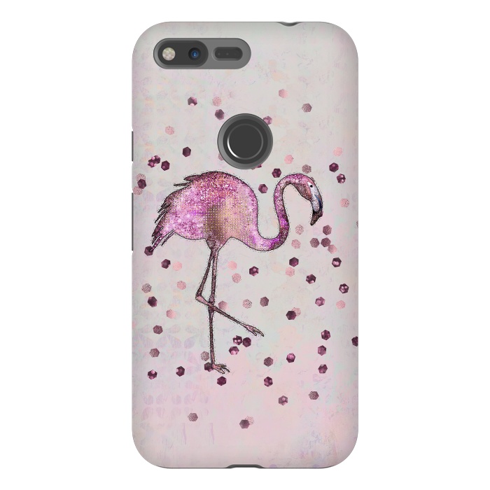 Pixel XL StrongFit Glamorous Flamingo by Andrea Haase
