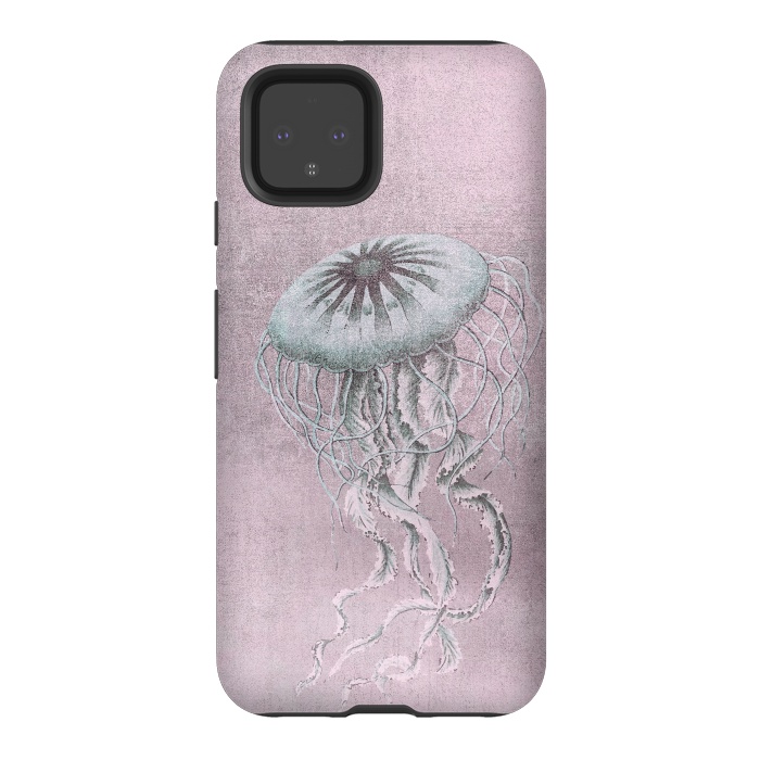Pixel 4 StrongFit Jellyfish Underwater Creature by Andrea Haase