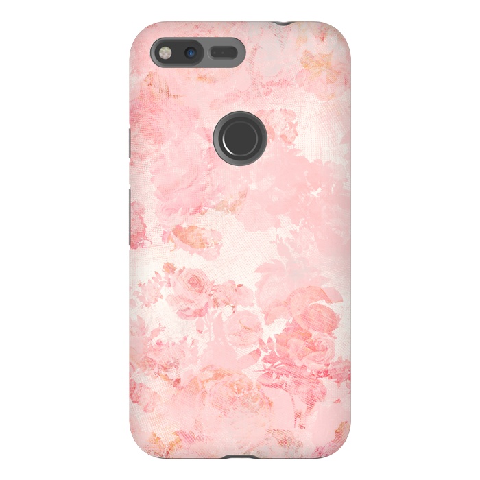 Pixel XL StrongFit Vintage Roses in Pink - Pattern by  Utart
