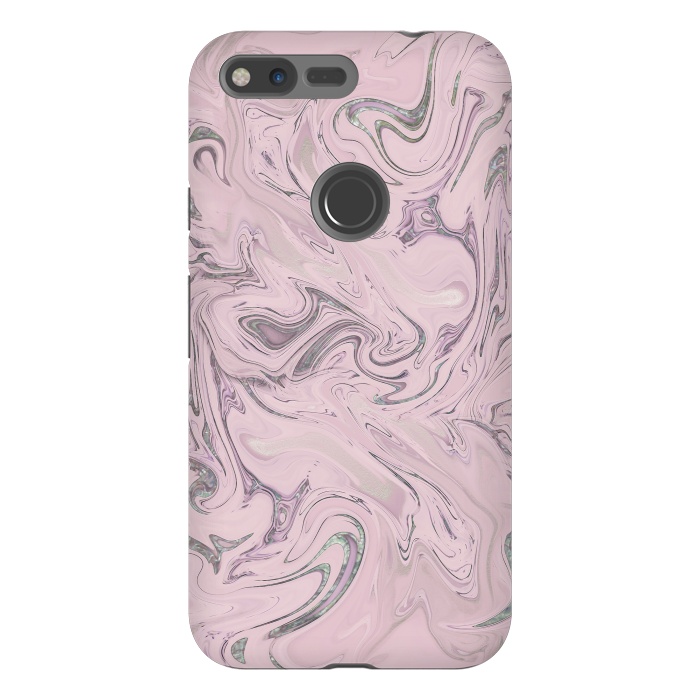 Pixel XL StrongFit Retro Style Marble Soft Pastel 2 by Andrea Haase