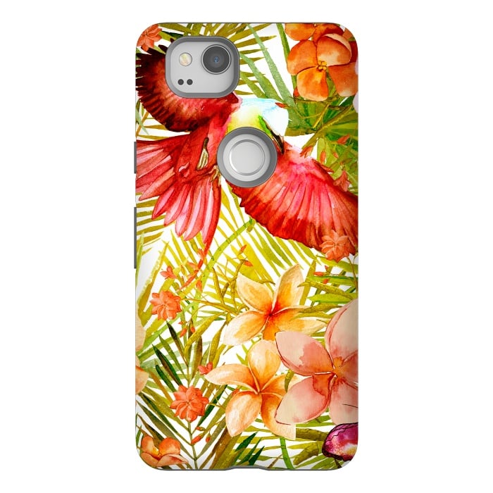 Pixel 2 StrongFit Tropical Bird in Jungle by  Utart