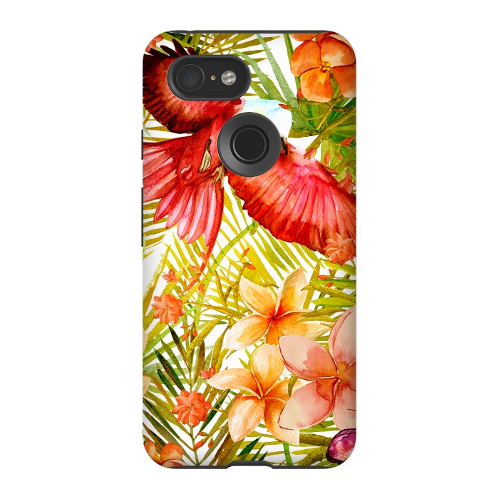 Pixel 3 StrongFit Tropical Bird in Jungle by  Utart