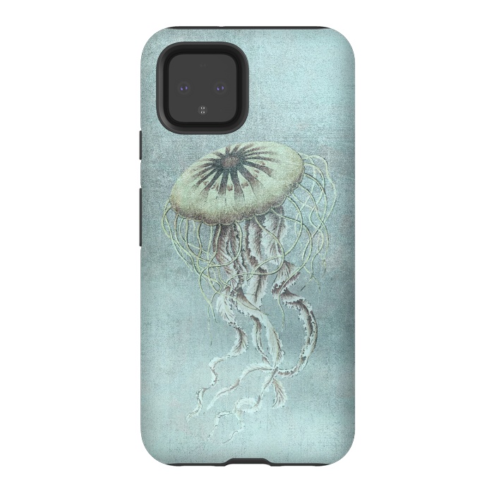 Pixel 4 StrongFit Underwater Jellyfish by Andrea Haase
