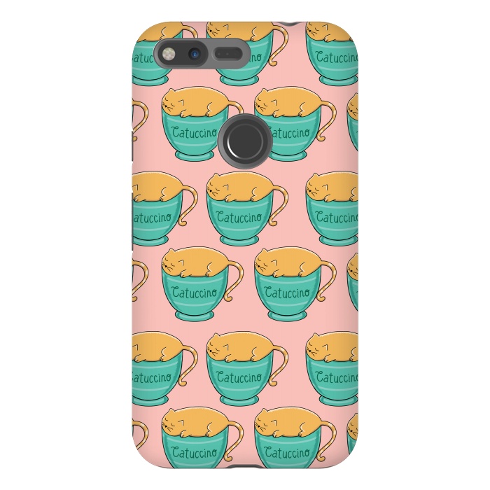 Pixel XL StrongFit Catuccino Pattern 2 by Coffee Man