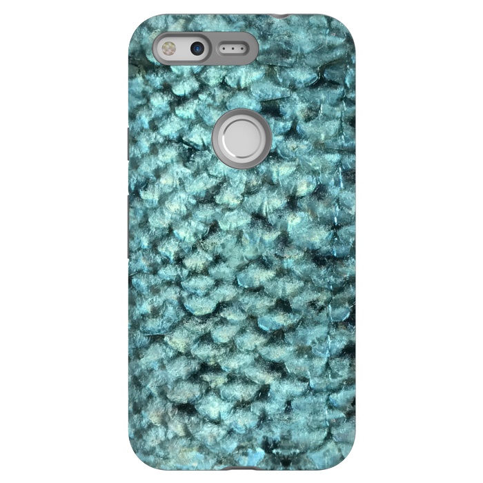 Pixel StrongFit Shimmering Fish Scale  by Andrea Haase