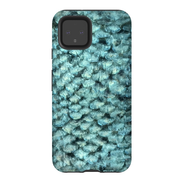 Pixel 4 StrongFit Shimmering Fish Scale  by Andrea Haase