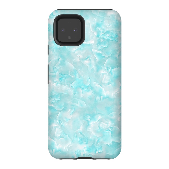 Pixel 4 StrongFit Trendy Blue Mother of Pearl Texture by  Utart