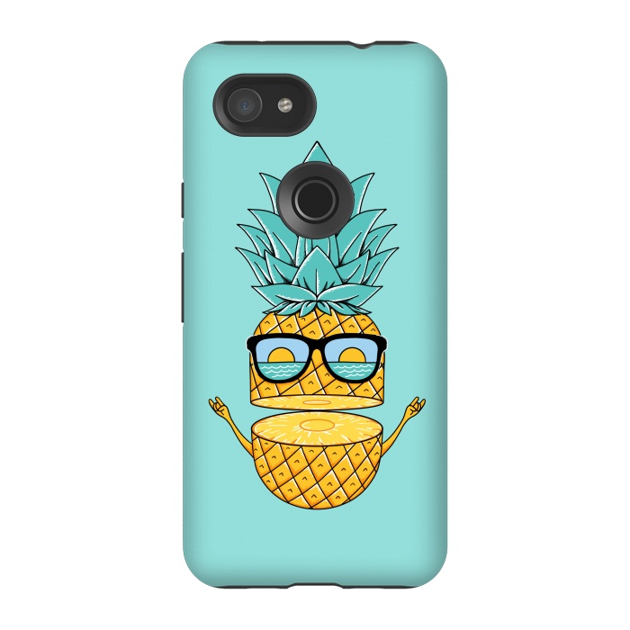 Pixel 3A StrongFit Pineapple Sunglasses by Coffee Man
