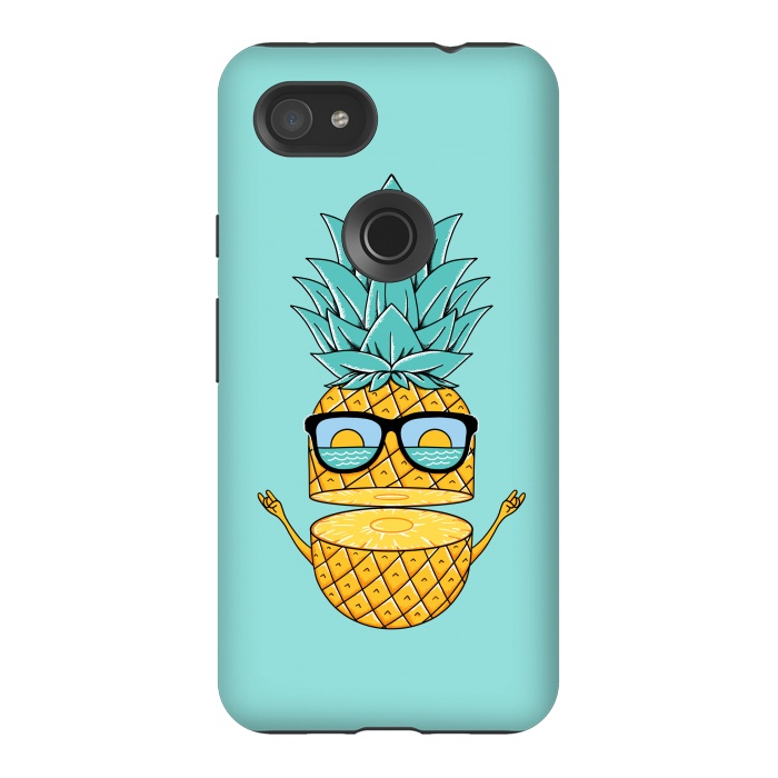 Pixel 3AXL StrongFit Pineapple Sunglasses by Coffee Man