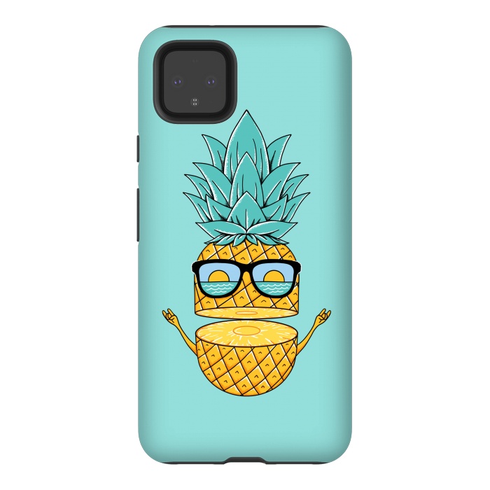 Pixel 4XL StrongFit Pineapple Sunglasses by Coffee Man