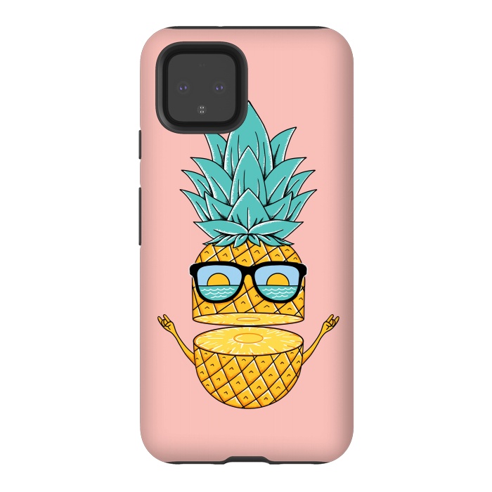 Pixel 4 StrongFit Pineapple Sunglasses Pink by Coffee Man