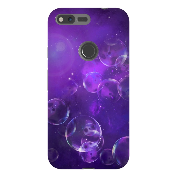 Pixel XL StrongFit Surreal Purple Bubbles by Andrea Haase