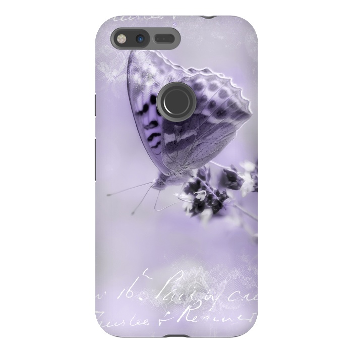 Pixel XL StrongFit Purple Butterfly by Andrea Haase