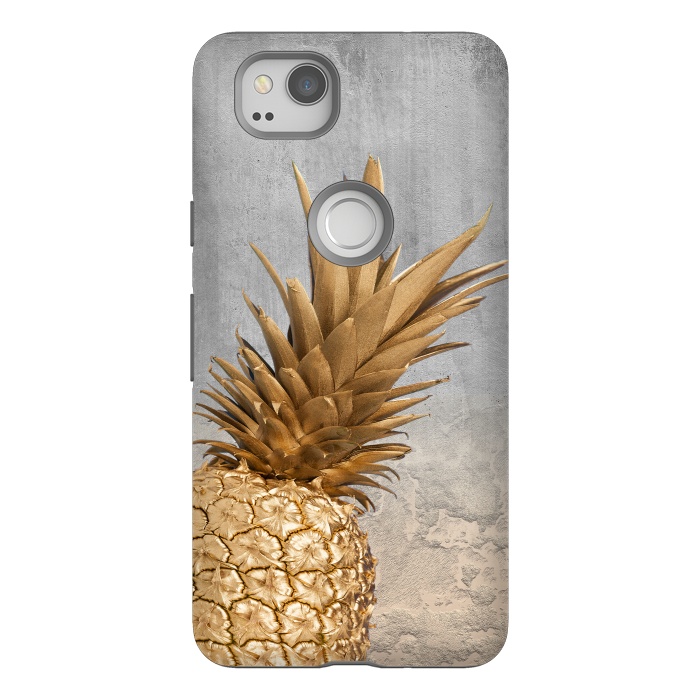 Pixel 2 StrongFit Gold Aloha Pineapple  by  Utart