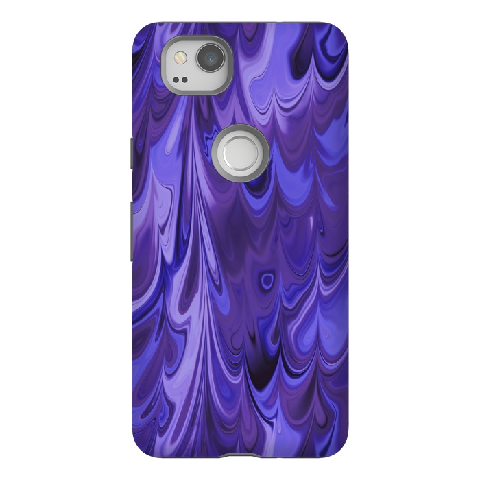 Pixel 2 StrongFit Purple Faux Marble 2 by Andrea Haase